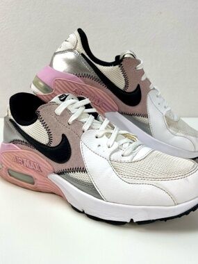 Nike Air Max Excee Shoes Womens Size 7 White Pink Running Sneakers CD5432-109